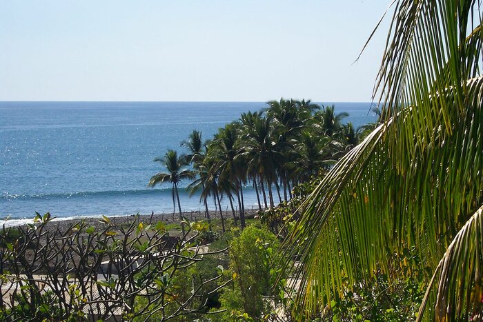 Küste mit Palmen in El Salvador