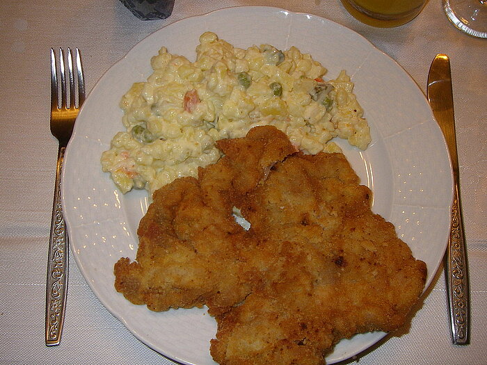 Karpfen mit Kartoffelsalat