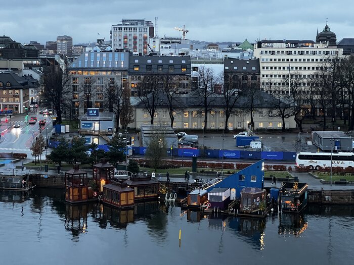 Schwimmende Sauna in Oslo