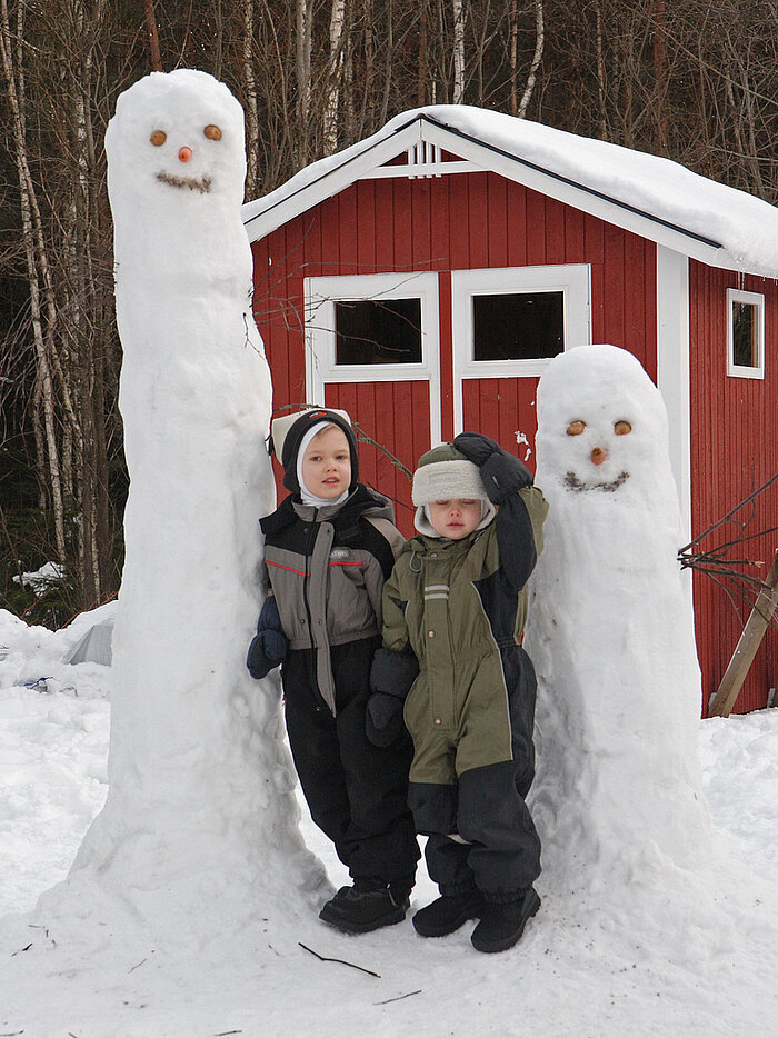 Hattifattener-Schneemänner