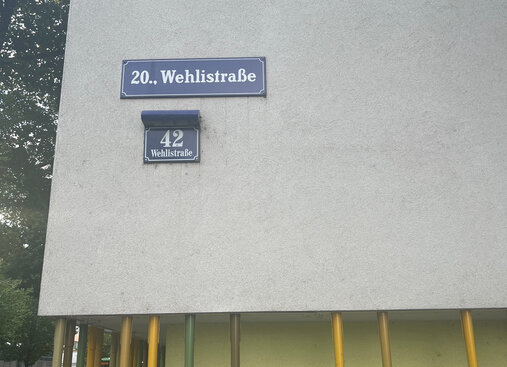Straßenschilder in Wien