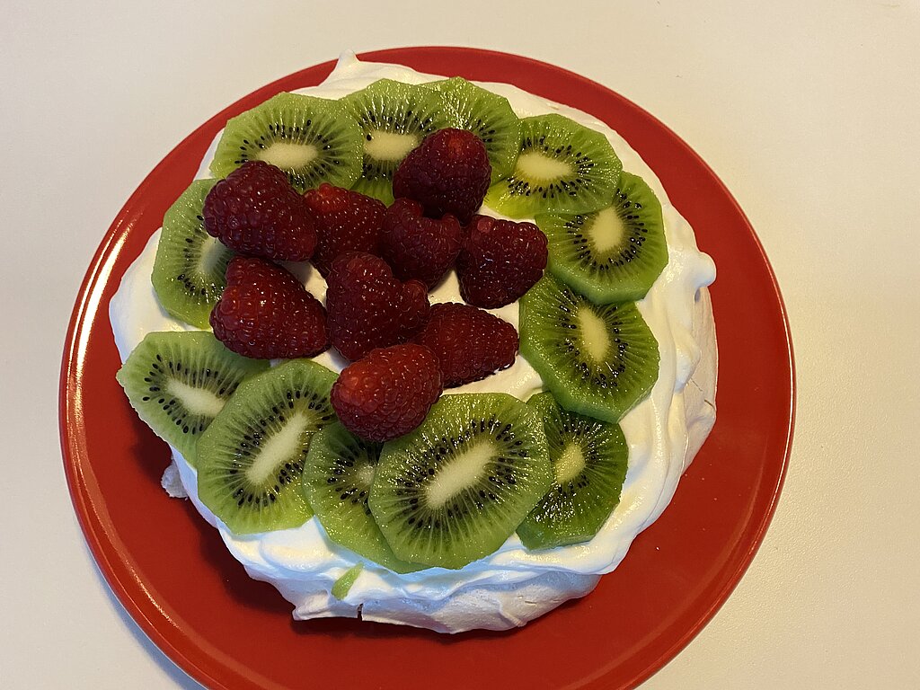 Pavlova Nachtisch Neuseeland Nationalgericht