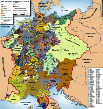 Das Heilige Römische Reich um 1400