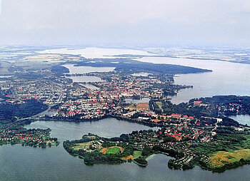 Luftbild Schweriner See und Schwerin