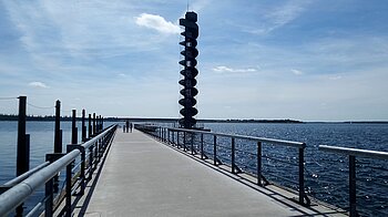 Pegelturm am Goitzschetalsee