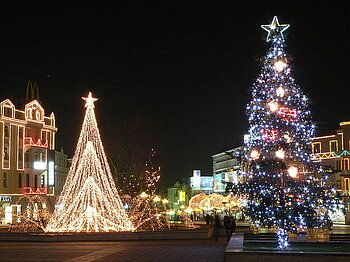 Weihnachtsdekoration in Warna