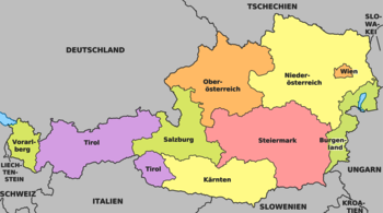 Karte Österreich Bundesländer