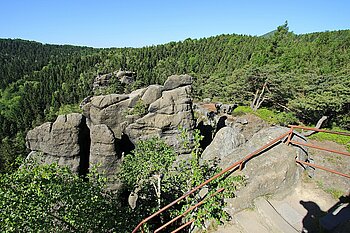 So sieht es im Zittauer Gebirge aus. 