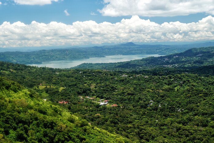 Ilopango-See udn Landschaft in El Salvador