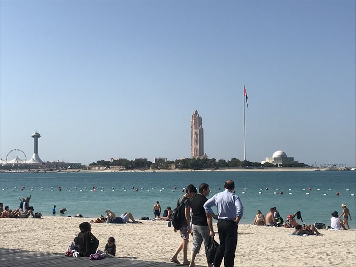 Strand von Abu Dhabi