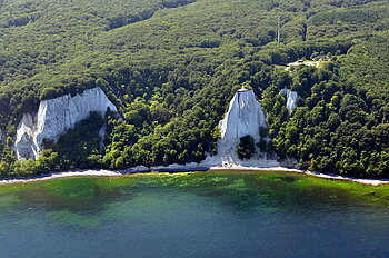 Victoria-Sicht und Königsstuhl aus der Luft