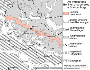 Verlauf Berliner Urstromtal