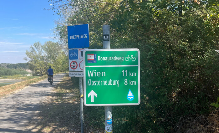 Donauradweg in Österreich
