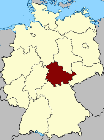 Lage - Karte Thüringen