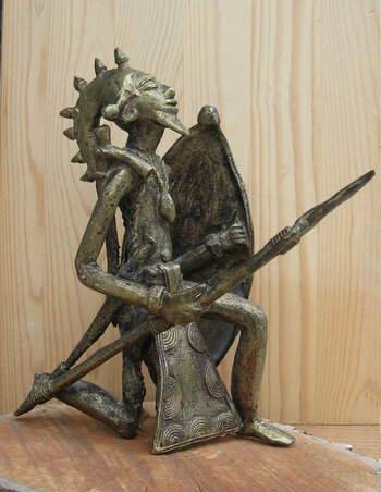 Mossi-Krieger, Bronzeguss nach verlorener Form von Derme Seini