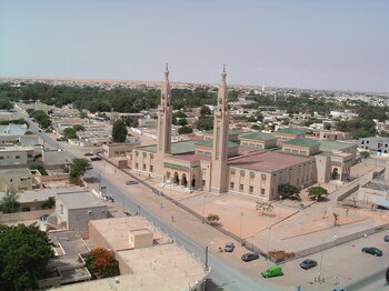 Blick auf Nouakchott, der Hauptstadt von Mauretanien