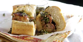 Würstchen im Brötchen aus Uruguay