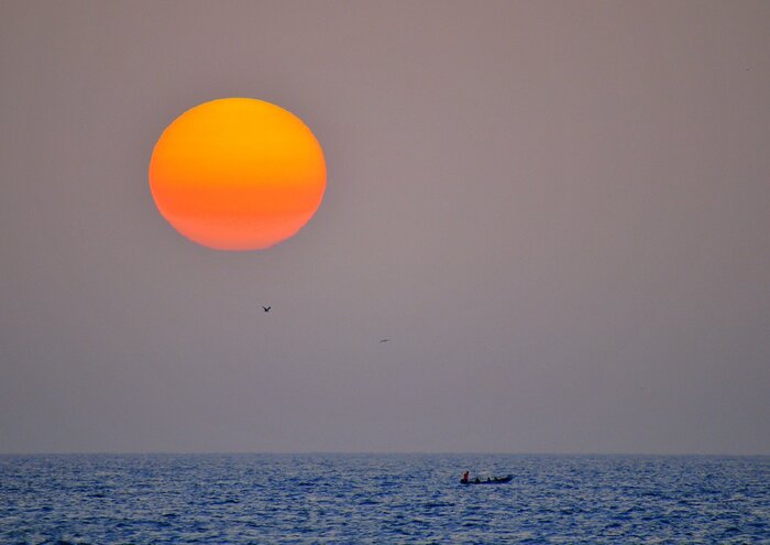 Sonnenuntergang im Senegal