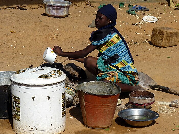 Kochen in Chifatake in Nigeria