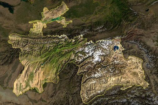 Satellitenbild Tadschikistan