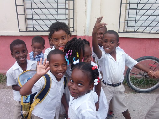 Schüler in Belize