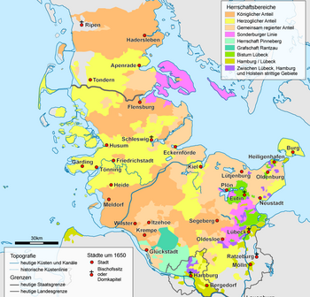 Schleswig-Holstein Karte Geschichte