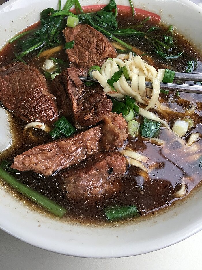 Rindfleisch-Nudel-Suppe aus Taiwan