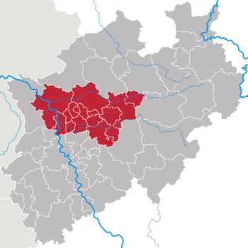 Ruhrgebiet Lage NRW