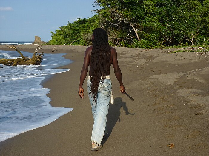 Jamaikaner am Strand