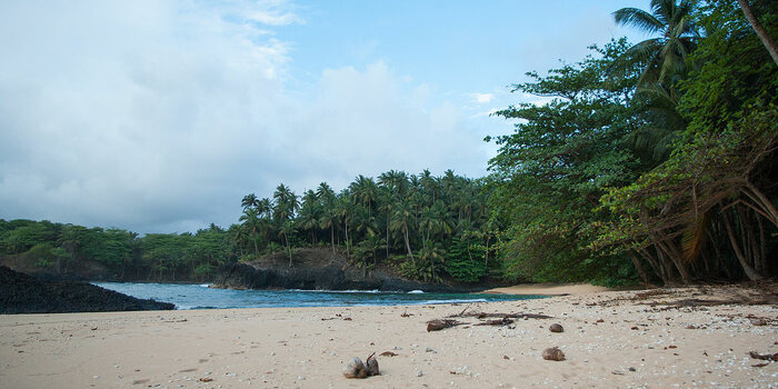 Strand auf São Tomé