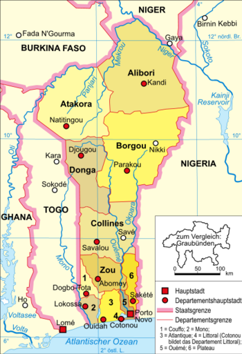 Benin Karte