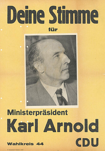 Wahlplakat für Karl Arnold