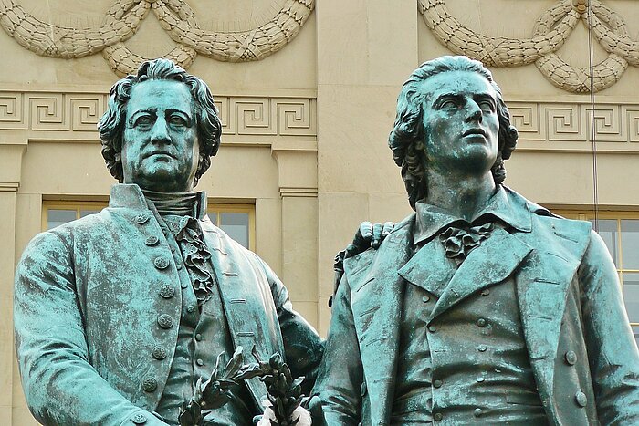 Denkmal von Goethe und Schiller in Weimar