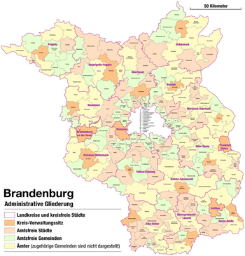 Karte Verwaltung Brandenburg