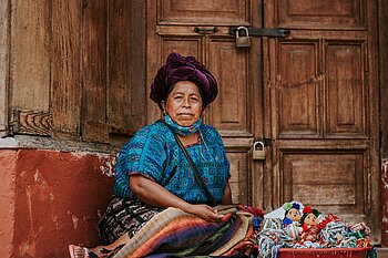 Frau aus Guatemala