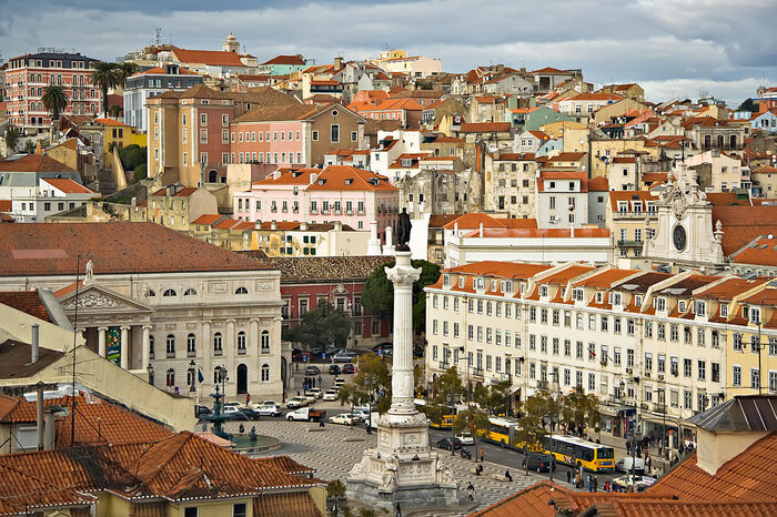 Platz in Lissabon: Rossio