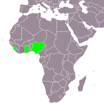 Karte Britisch-Westafrika
