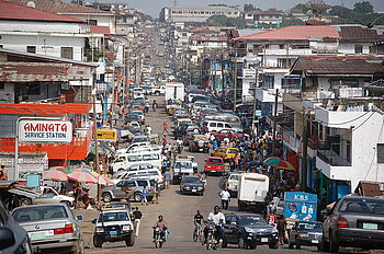 Straße in Monrovia