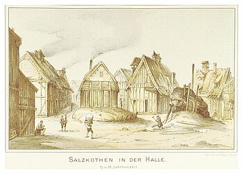 Salzhütten in Halle