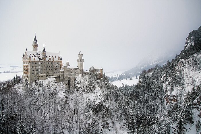 Schloss Neuschwanstein im Winter