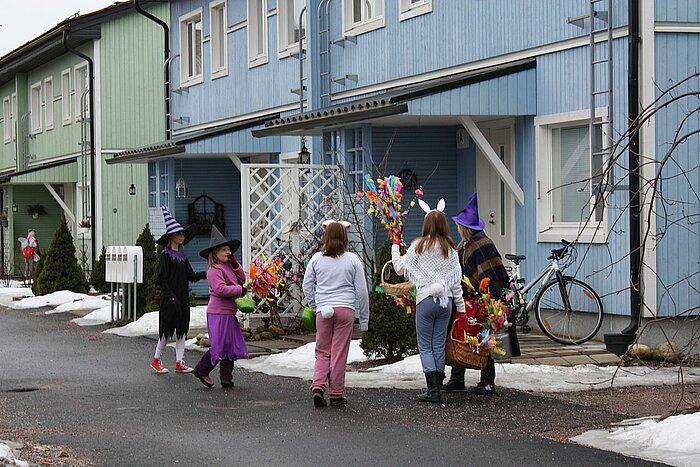 Osterhexen in Kerava