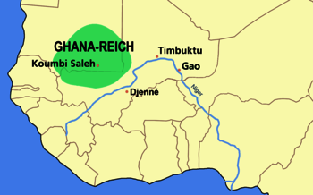 Karte Reich von Ghana