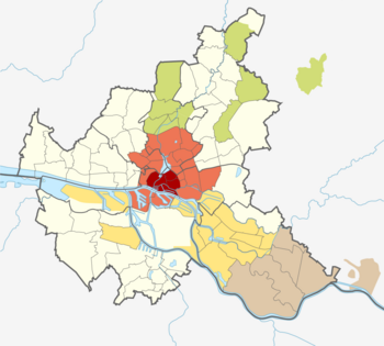 Karte Hamburg und umliegende Orte 1875