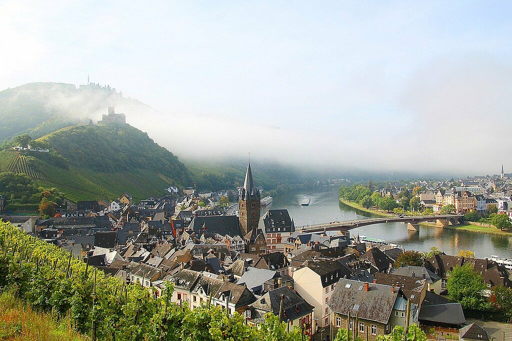 Blick auf die Stadt Bernkastel