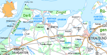 Karte Fischland-Darß-Zingst