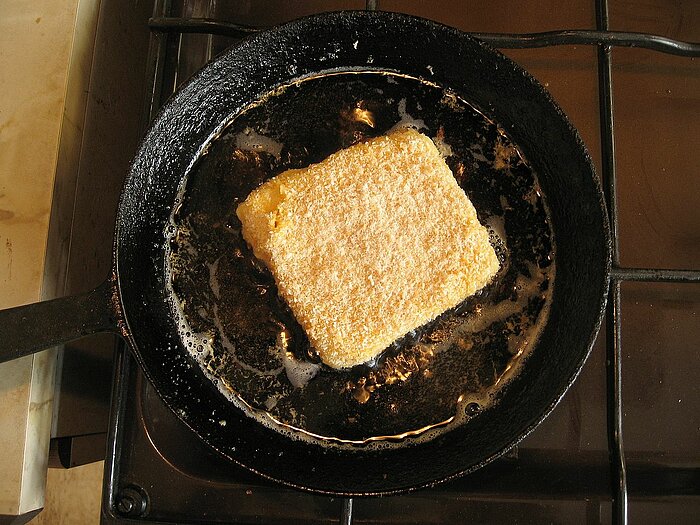 Gebackener Käse aus Tschechien