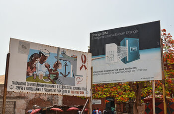 Werbetafeln in Guinea-Bissau
