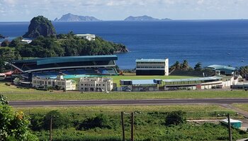 Cricket-Stadion auf St. Vincent