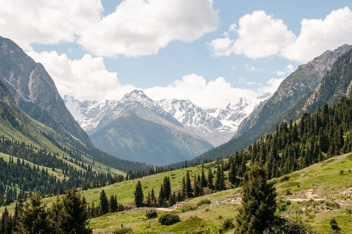 Natur in den Bergen von Kirgistan