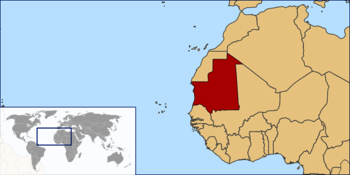 Wo liegt Mauretanien